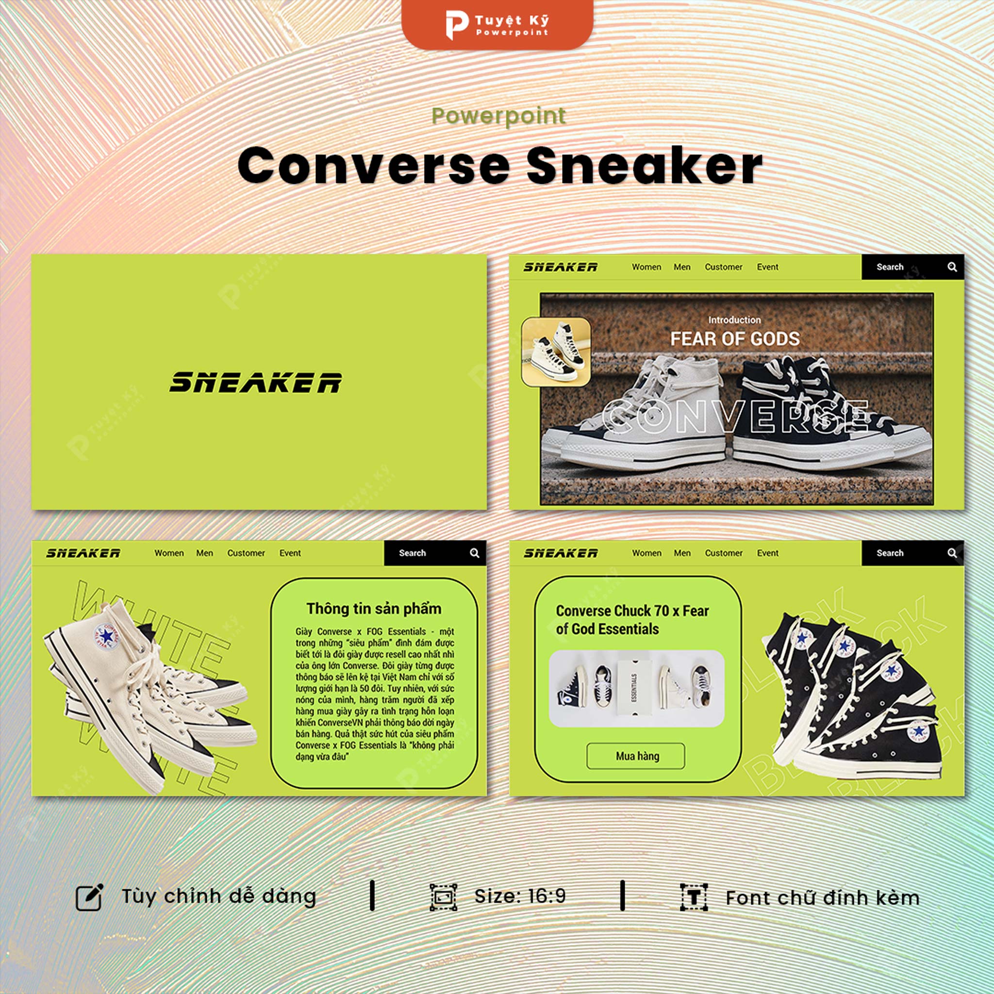 slide sản phẩm converse