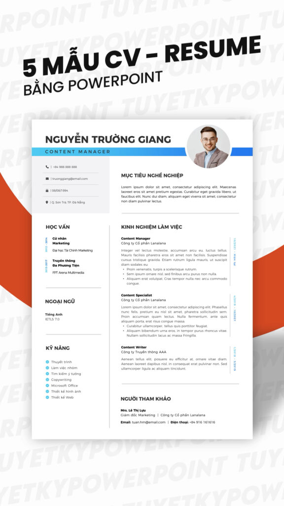 Mẫu CV - Resume | Tuyệt kỹ Powerpoint