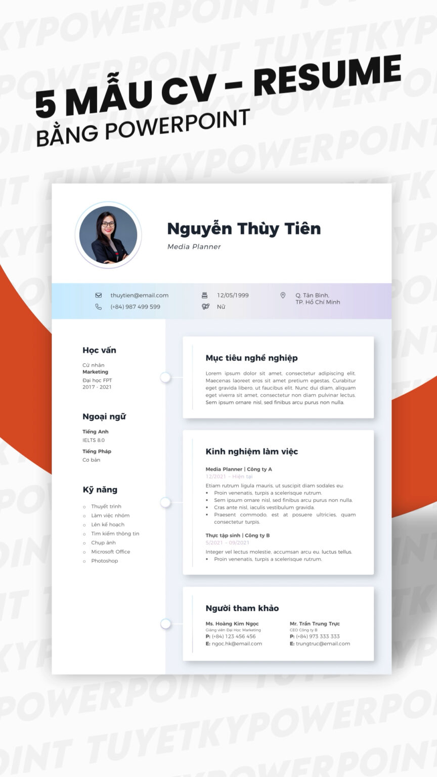 Mẫu CV - Resume | Tuyệt kỹ Powerpoint