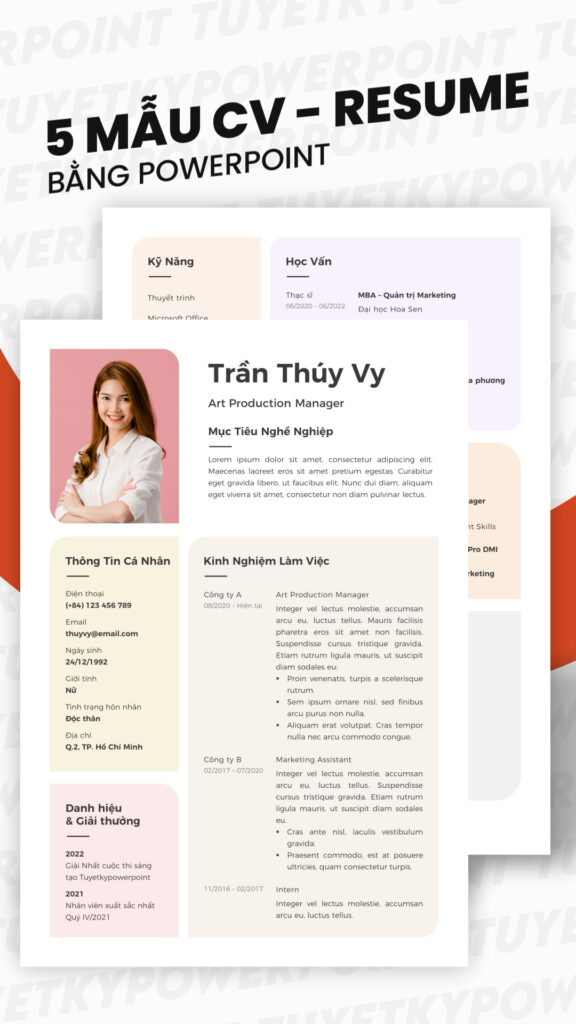 Mẫu CV - Resume | Tuyệt kỹ Powerpoint