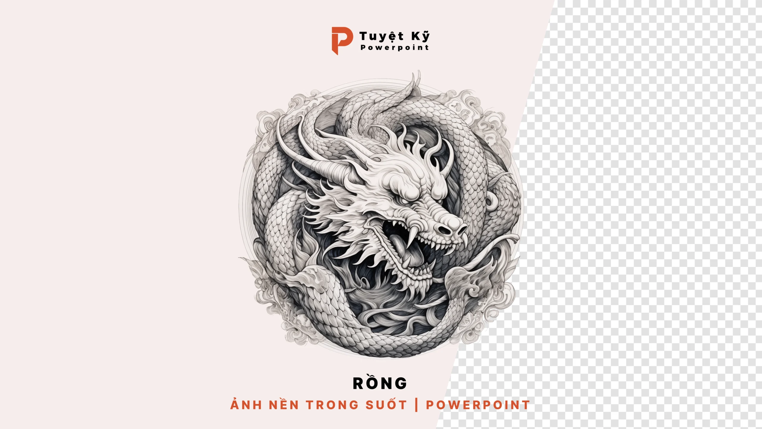 Rồng (Trắng đen) | Ảnh Nền Trong Suốt | Tài Nguyên Powerpoint Download ...