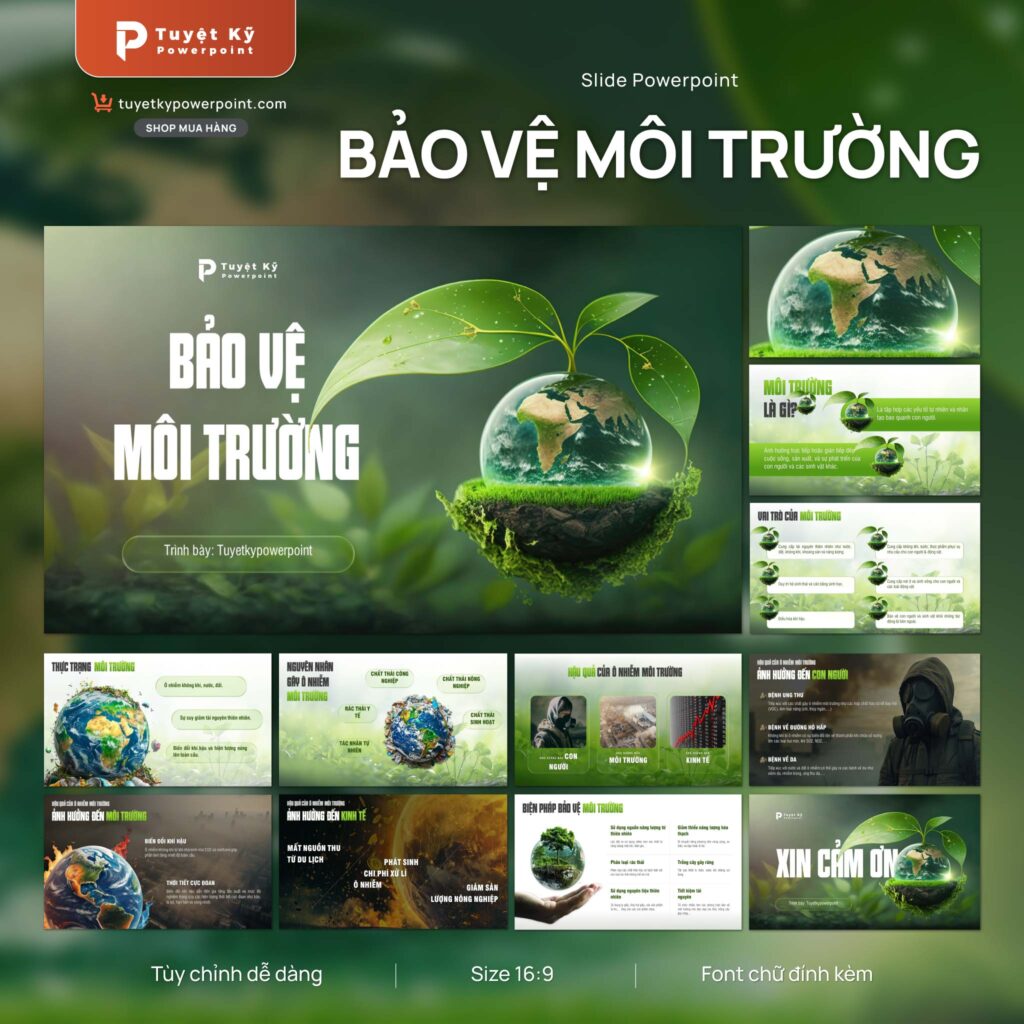 Mẫu Slide Bảo Vệ Môi Trường | Tuyệt kỹ Powerpoint