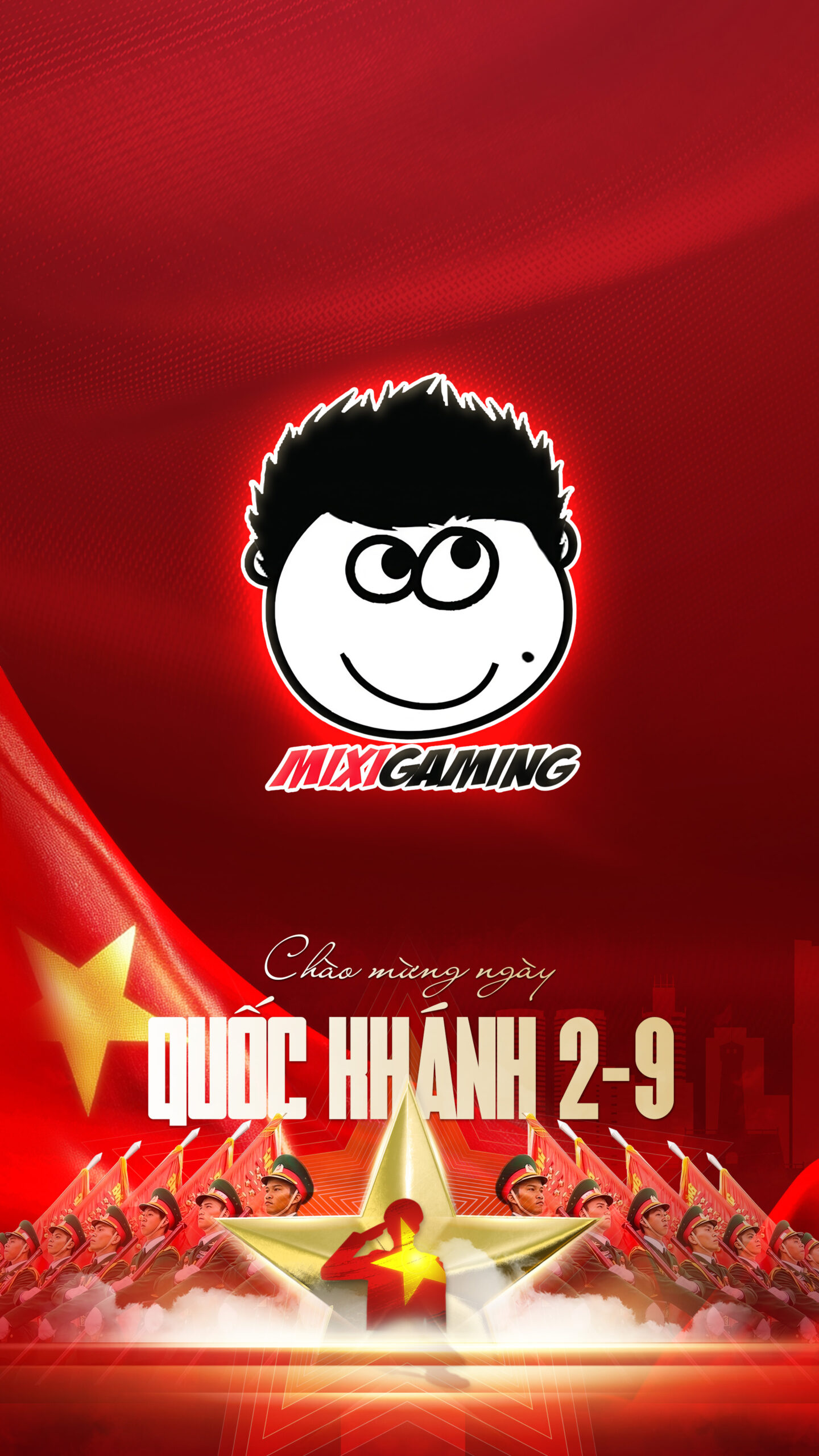 Hình nền logo MixiGaming | Chào Mừng Quốc Khánh Việt Nam 2/9 | Tuyetkypowerpoint