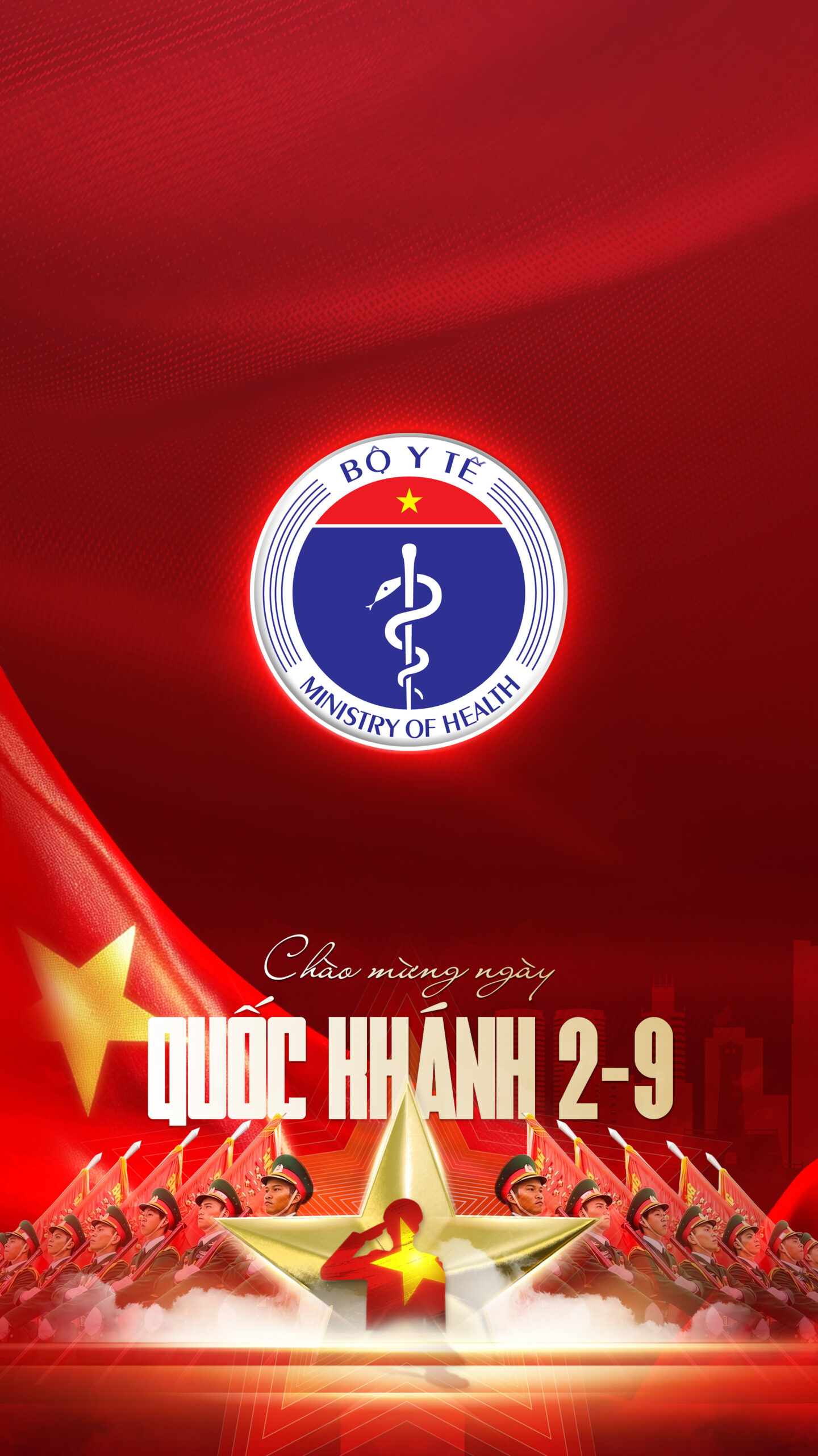 Hình nền biểu tượng Bộ Y Tế | Chào Mừng Quốc Khánh 2/9 | Tuyetkypowerpoint