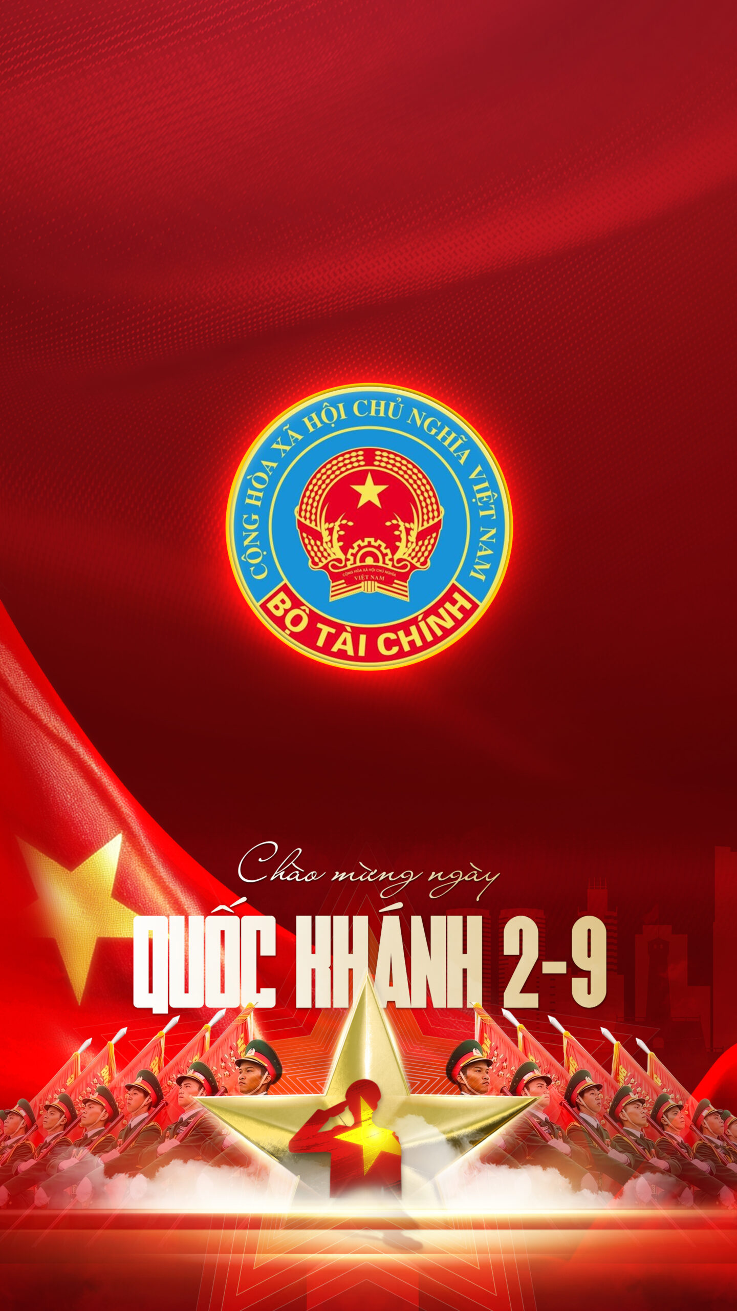 Hình nền Biểu trưng Bộ Tài Chính | Chào Mừng Quốc Khánh Việt Nam 2/9 | Tuyetkypowerpoint