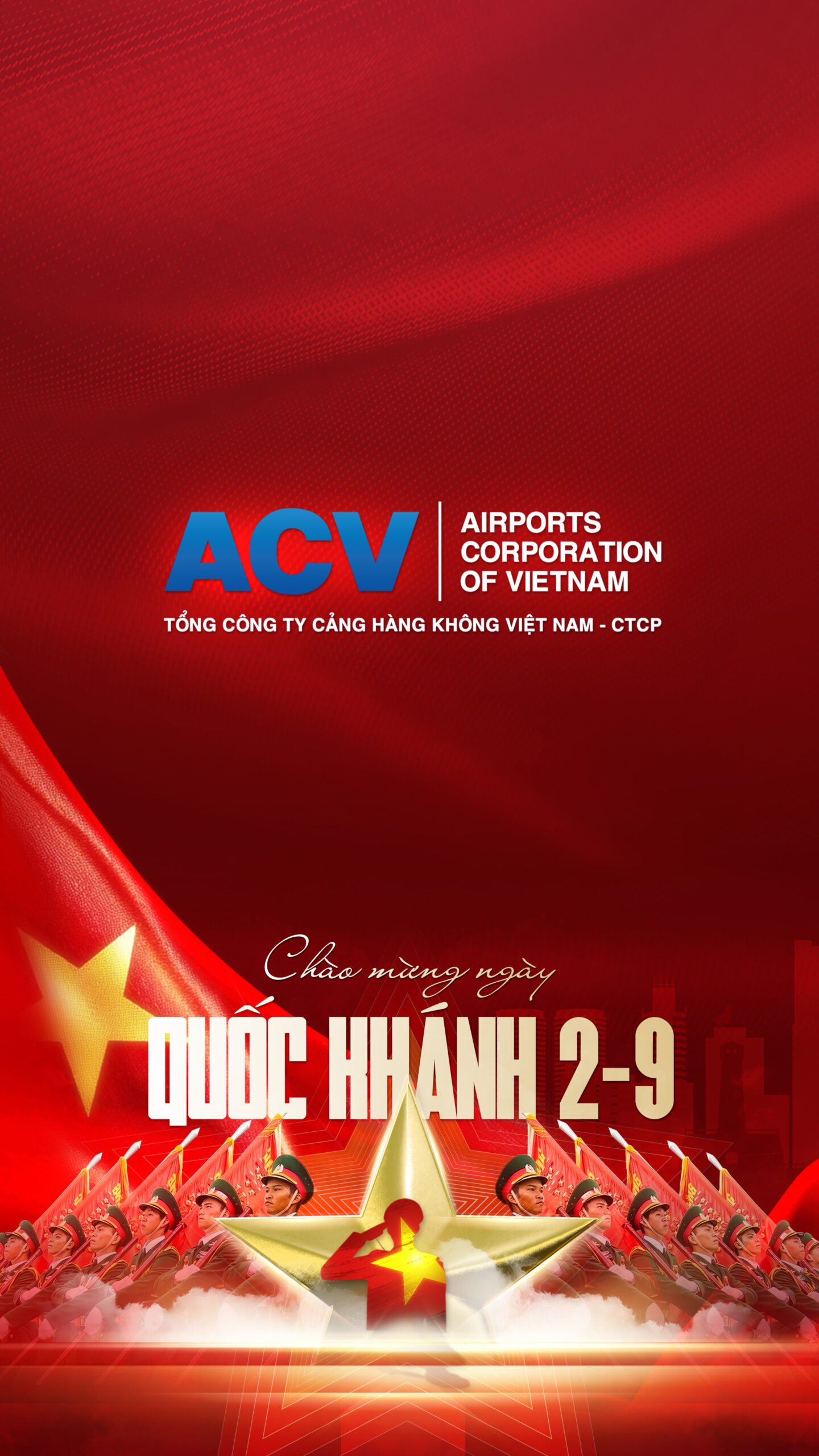 Hình nền Logo ACV | Chào Mừng Quốc Khánh Việt Nam | Tuyetkypowerpoint