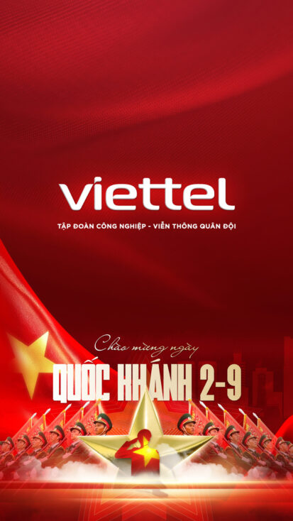 Hình nền Logo Viettel | Chào Mừng Quốc Khánh Việt Nam 2/9 | Tuyetkypowerpoint