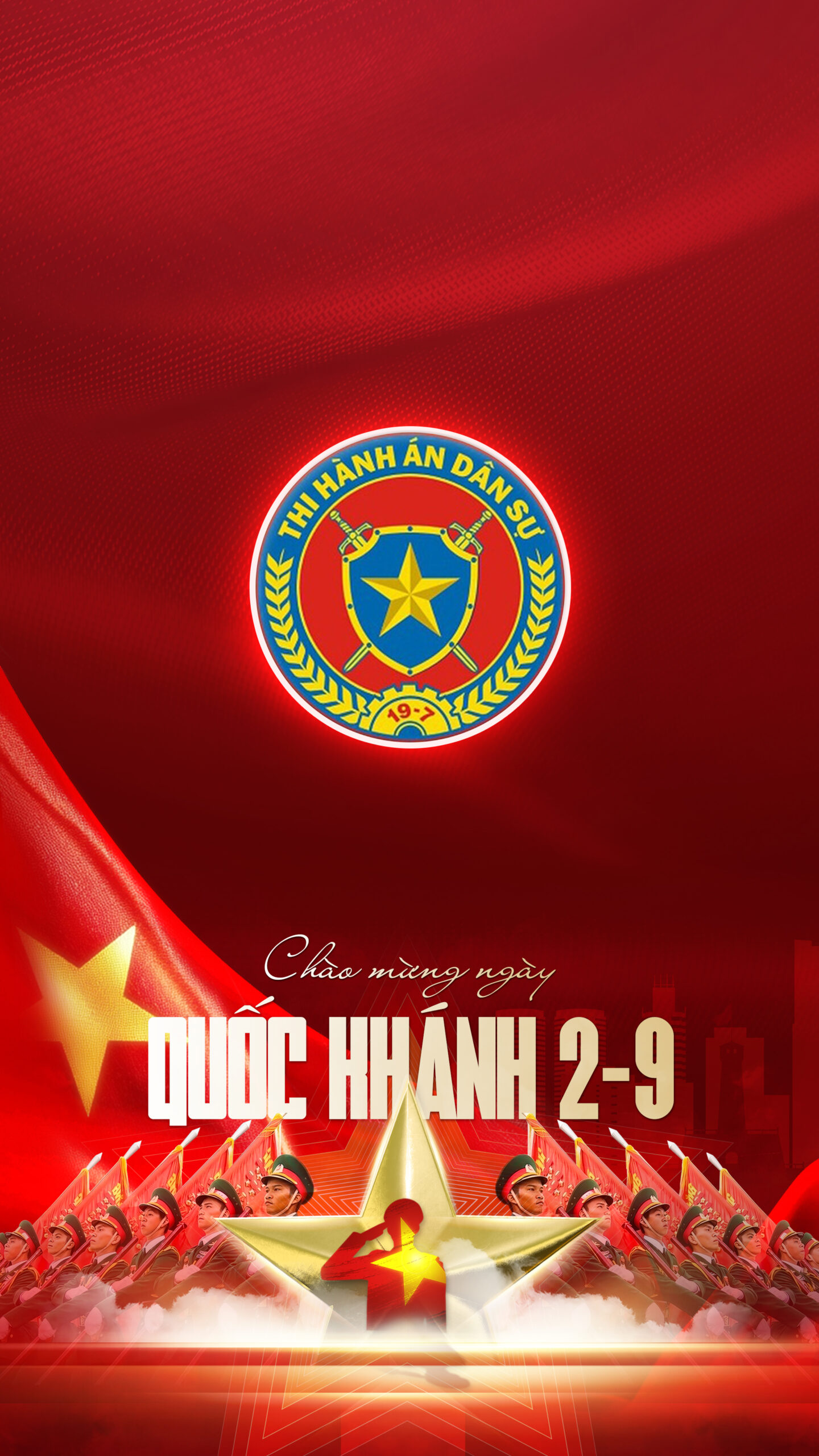 Hình nền Biểu trưng Tổng cục Thi Hành Án Dân Sự | Chào Mừng Quốc Khánh Việt Nam 2/9 | Tuyetkypowerpoint