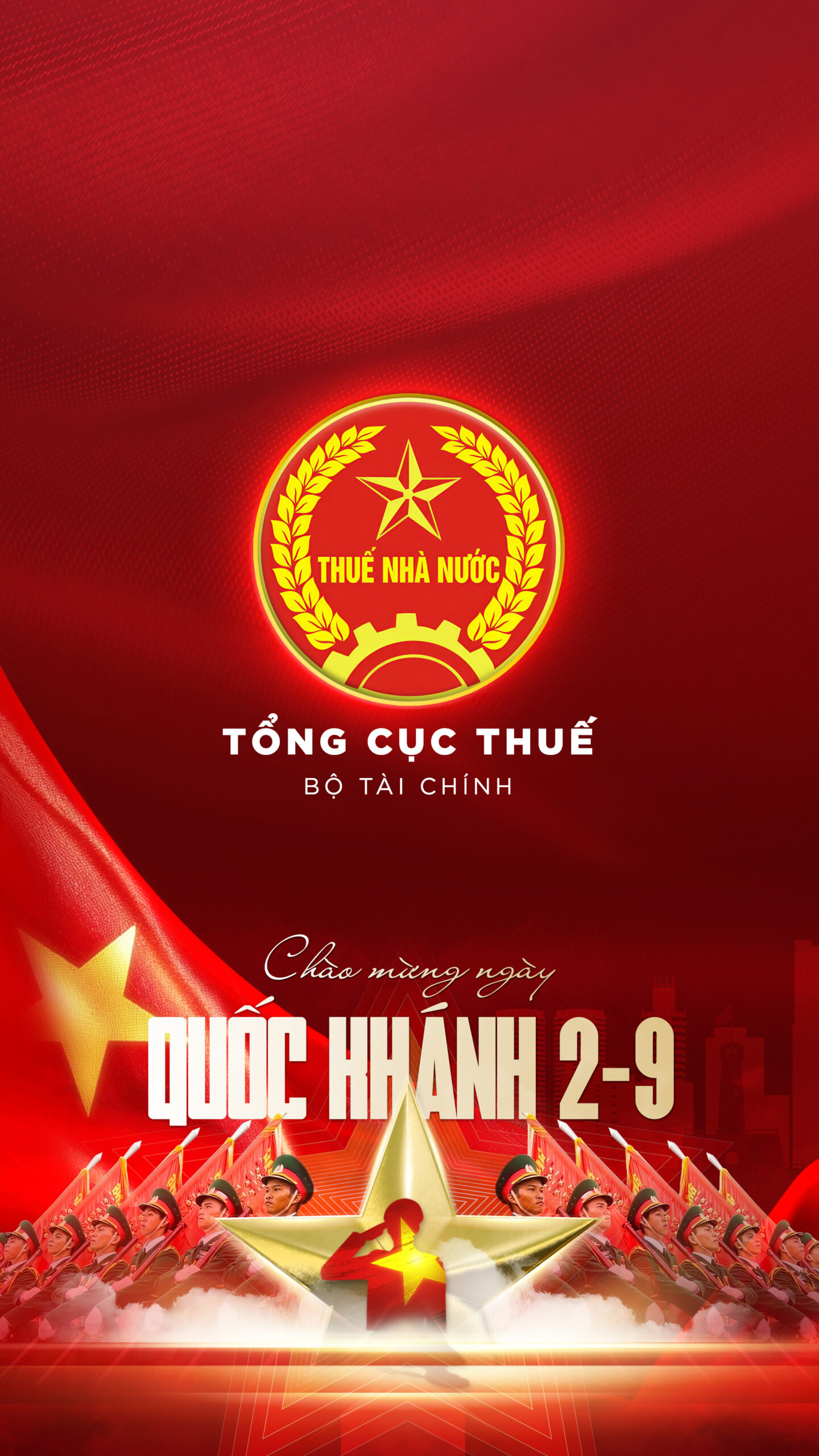 Hình nền Biểu trưng Tổng cục Thuế | Chào Mừng Quốc Khánh Việt Nam 2/9 đẹp 4K | Tuyetkypowerpoint