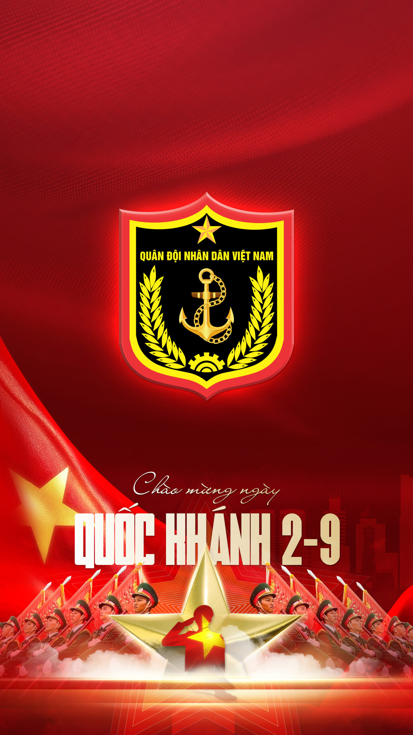 Hình nền Logo Hải quân Việt Nam | Chào Mừng Quốc Khánh 2/9 | Tuyetkypowerpoint