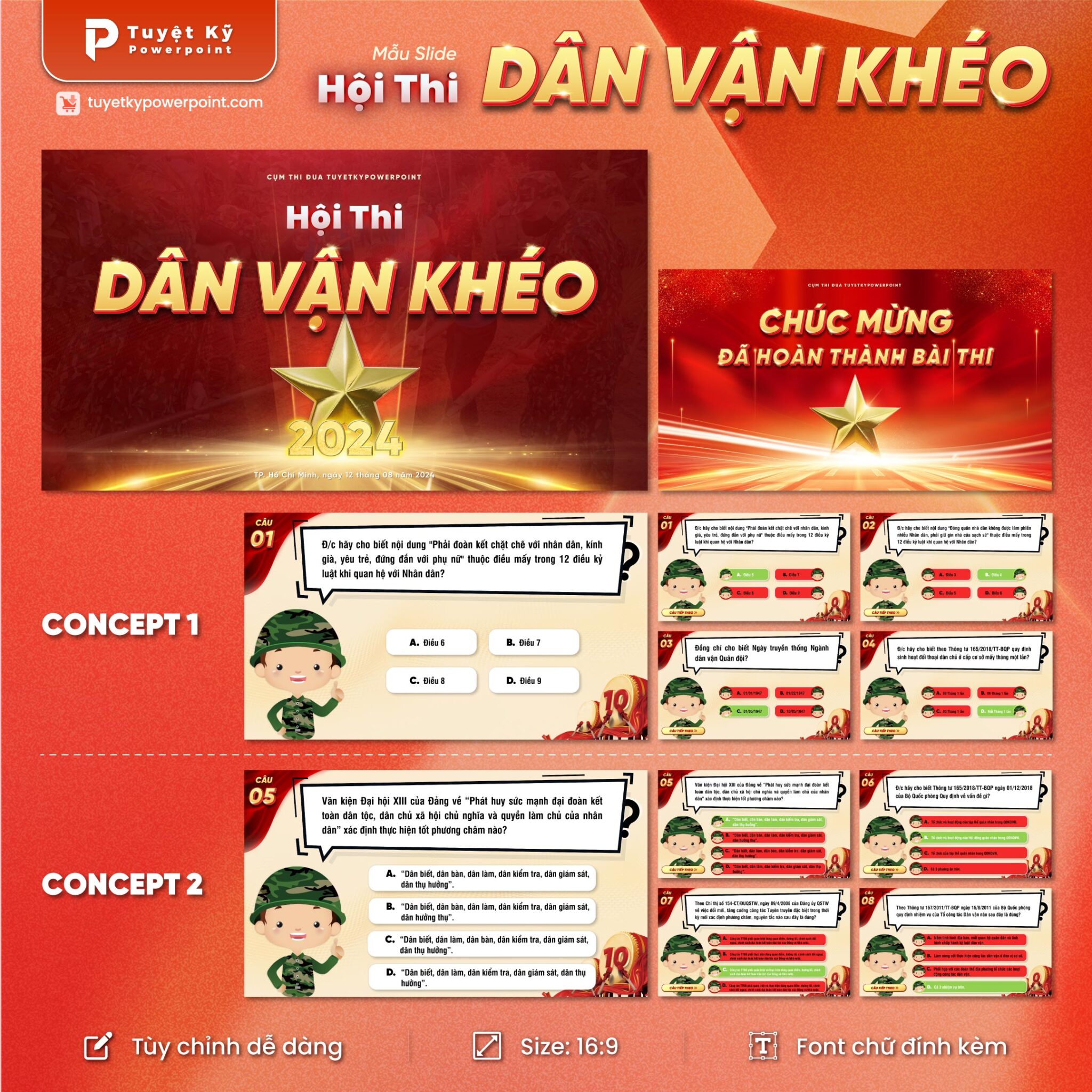 Mẫu Slide Đại hội - Tuyệt Kỹ Powerpoint