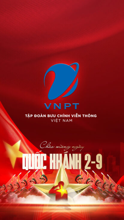 Hình nền Logo VNPT | Chào Mừng Quốc Khánh 2/9 | Tuyetkypowerpoint