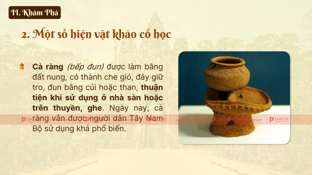 một số hiện vật khảo cổ học