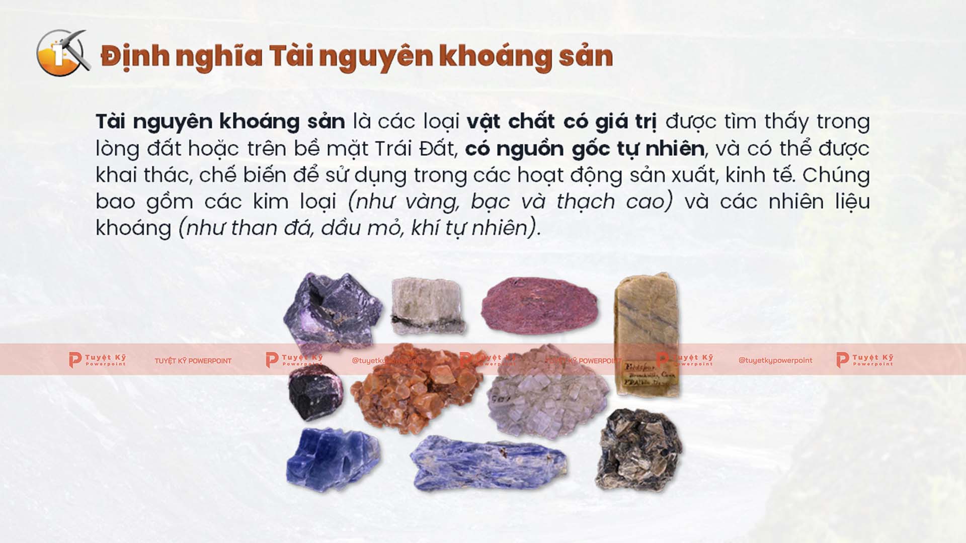 Mẫu Slide Khoáng Sản Việt Nam | Tuyệt kỹ Powerpoint