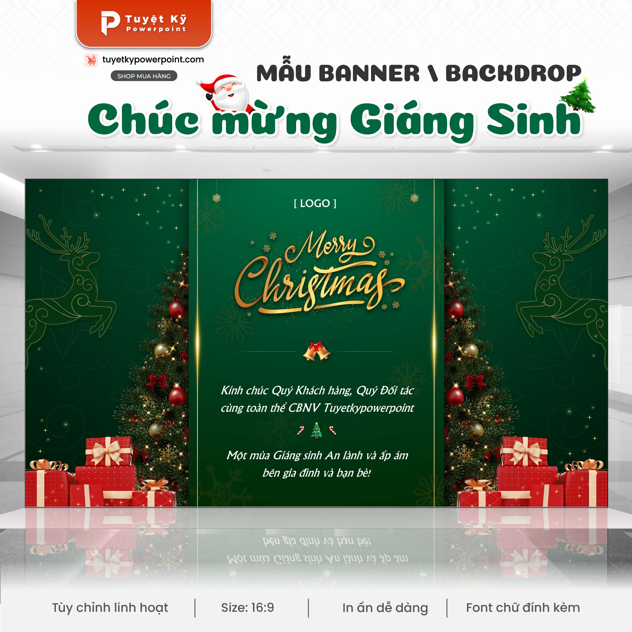 thumbnail banner backdrop chúc mừng noel