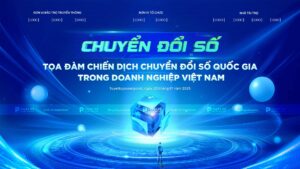 backdrop/banner tọa đàm chuyển đổi số