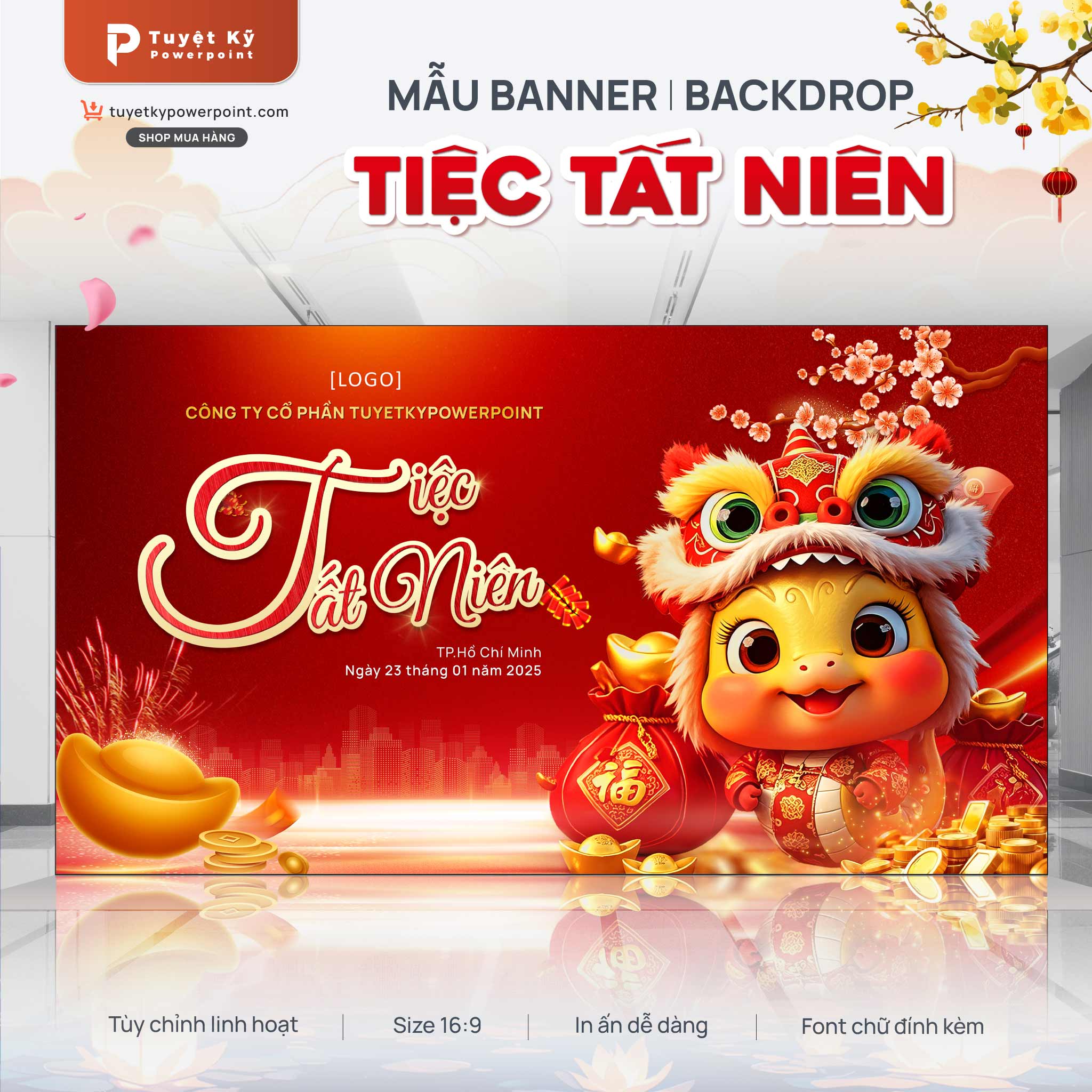 thumbnail backdrop/banner tiệc tất niên ất tỵ