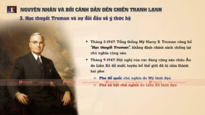học thuyết truman và sự đối đầu về ý thức hệ