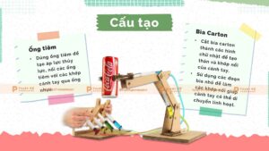 cấu tạo mô hình cánh tay rô bốt thủy lực
