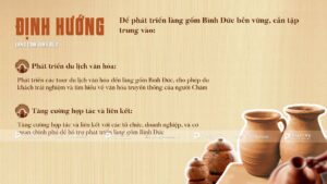 định hướng phát triển làng gốm bình đức