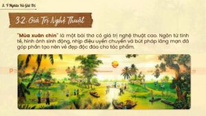 giá trị nghệ thuật bài thơ mùa xuân chín