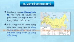 một số vùng kinh tế liên bang nga