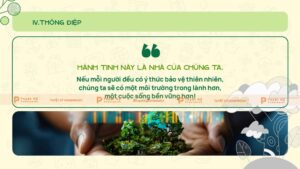 thông điệp bảo vệ rừng