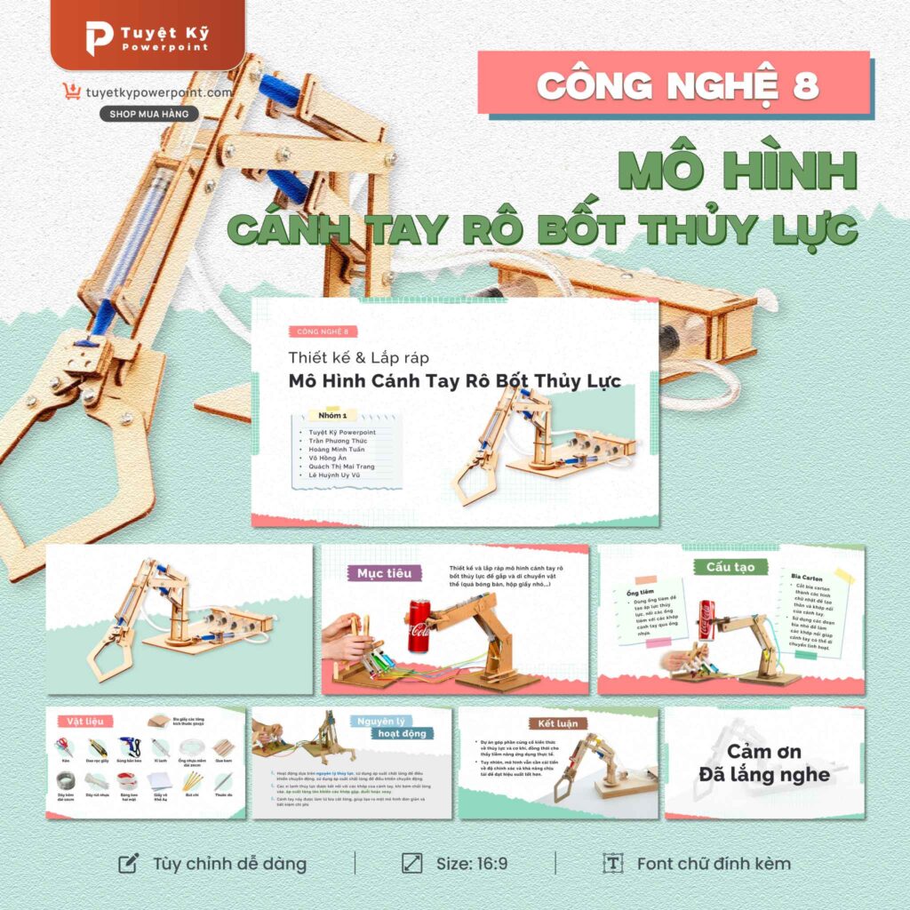 Mẫu Slide Các nguyên tố Hóa học và Nước | Tuyệt kỹ Powerpoint
