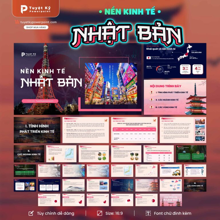 Mẫu Slide Nền Kinh Tế Nhật Bản | Tuyệt kỹ Powerpoint