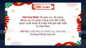 kết luận về văn hóa nhật