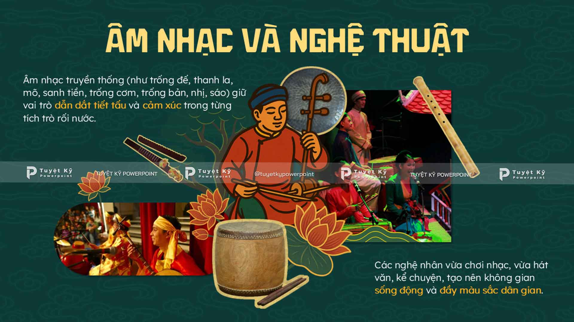 Mẫu Slide Múa Rối Nước | Tuyệt kỹ Powerpoint