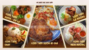 các biến thể của cơm tấm