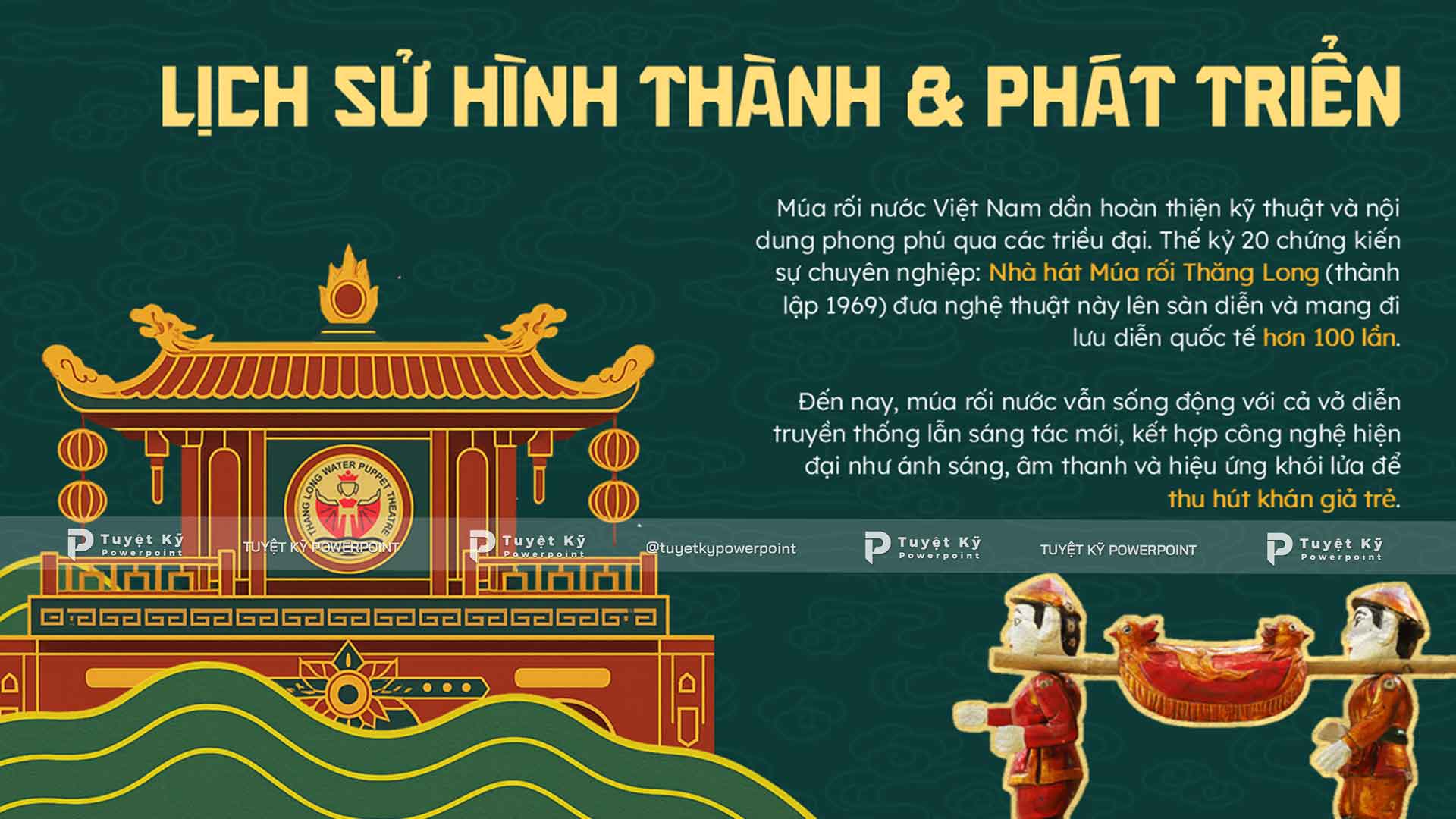 Mẫu Slide Múa Rối Nước | Tuyệt kỹ Powerpoint