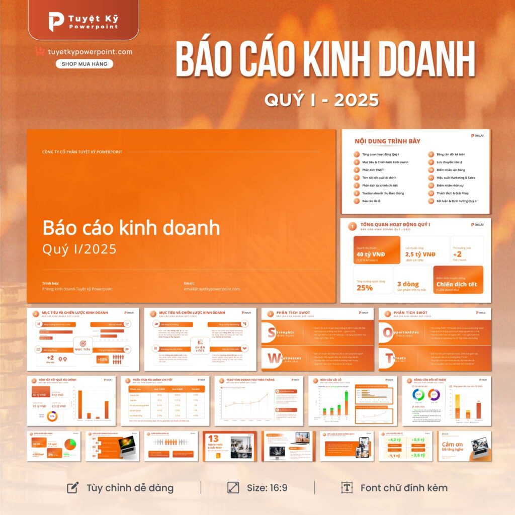 Mẫu Slide Báo cáo, Profile công ty, Infographic mới nhất 2025