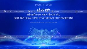 backdrop banner lễ ký kết biên bản ghi nhớ về hợp tác mou