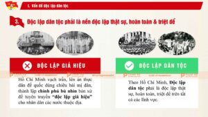 độc lập dân tộc phải là nền độc lập thật sự hoàn toàn triệt để
