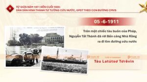 ngày 5 tháng 6 năm 1911 nguyễn tất thành đã rời bến cảng nhà rồng ra đi tìm đường cứu nước