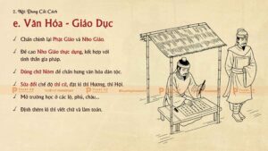 nội dung cải cách về văn hóa giáo dục của hồ quý ly và triều hồ