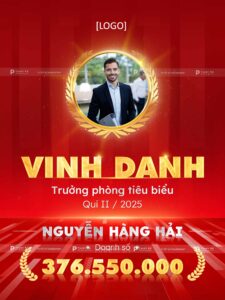 poster social post vinh danh cá nhân tiêu biểu