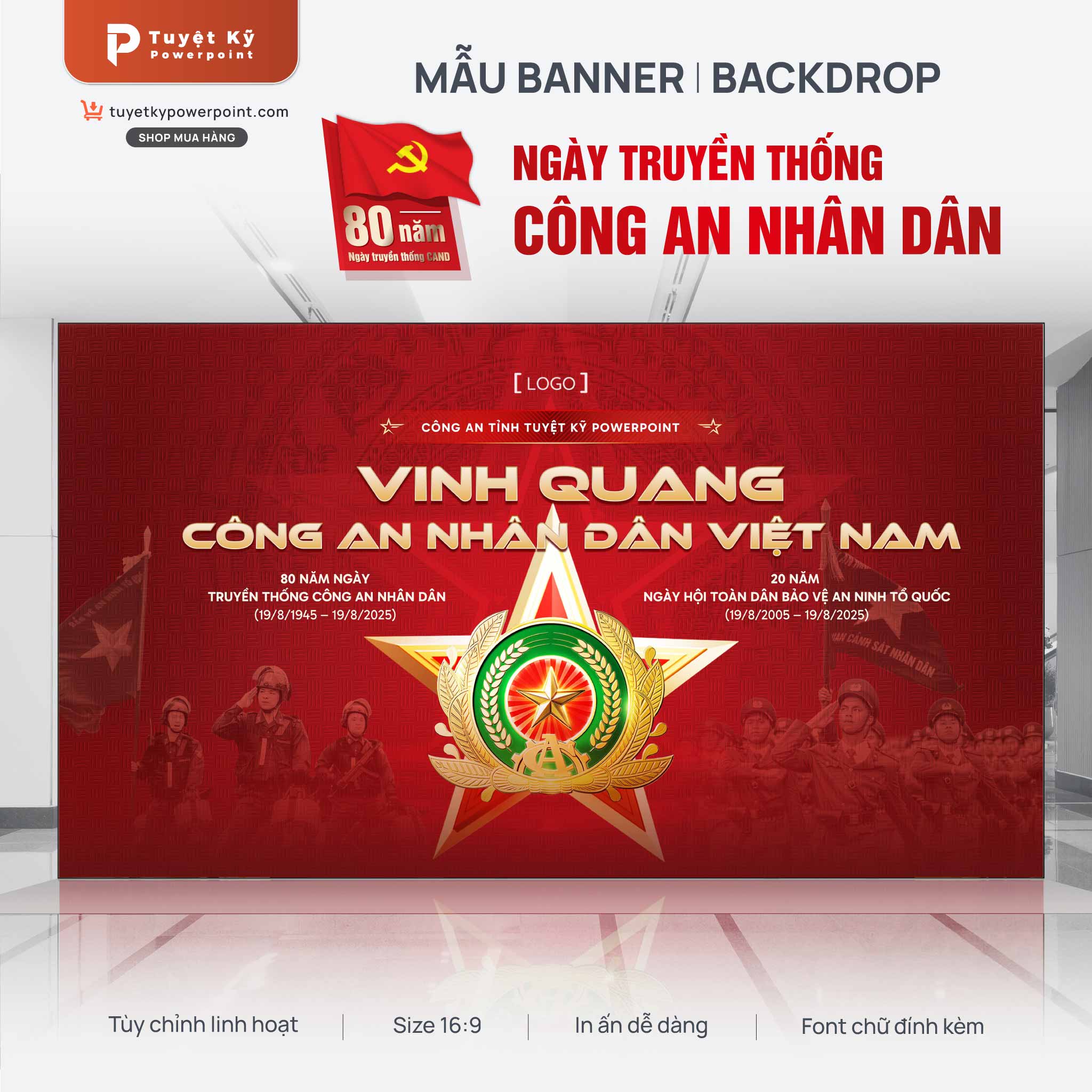 thumbnail backdrop banner ngày truyền thống công an nhân dân việt nam