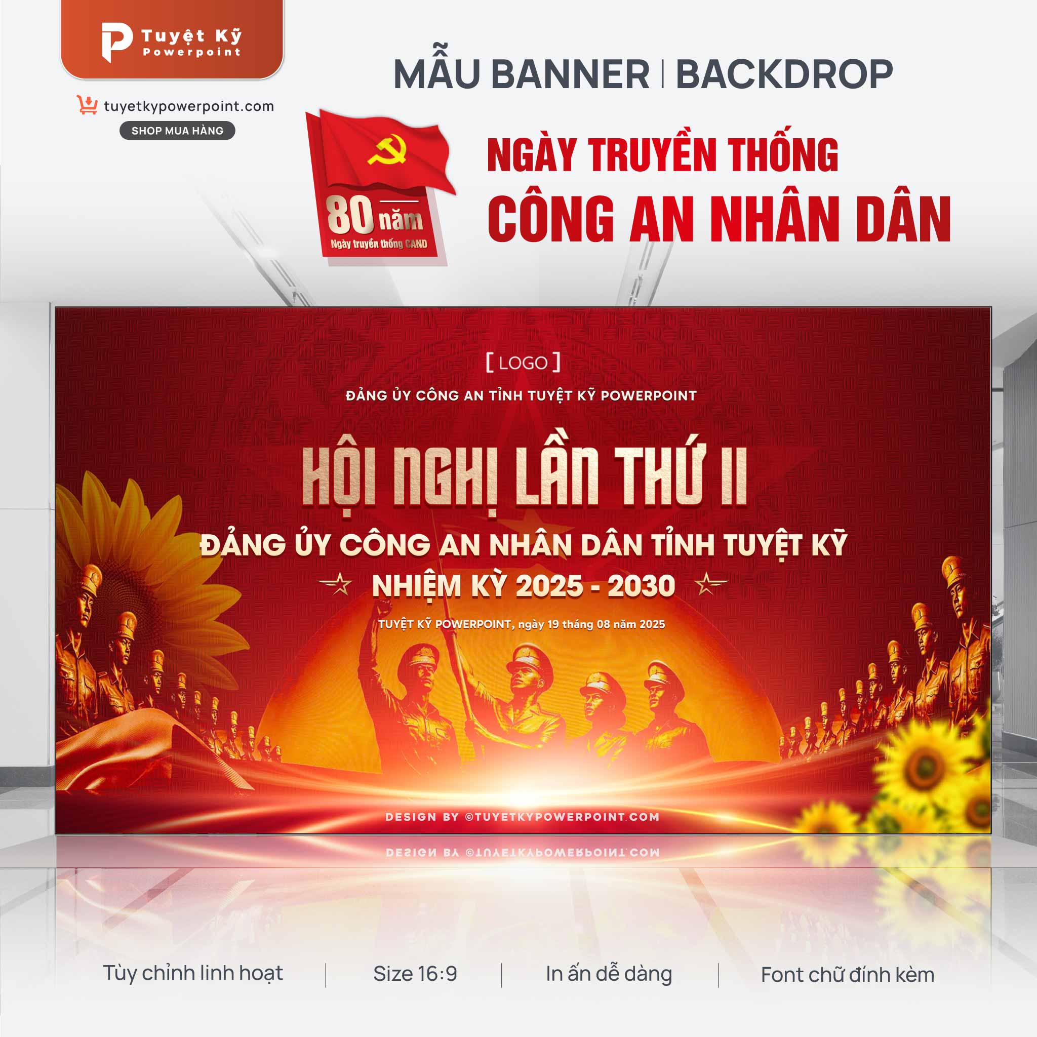 thumbnail backdrop đại hội hội nghị đảng ủy công an nhân dân