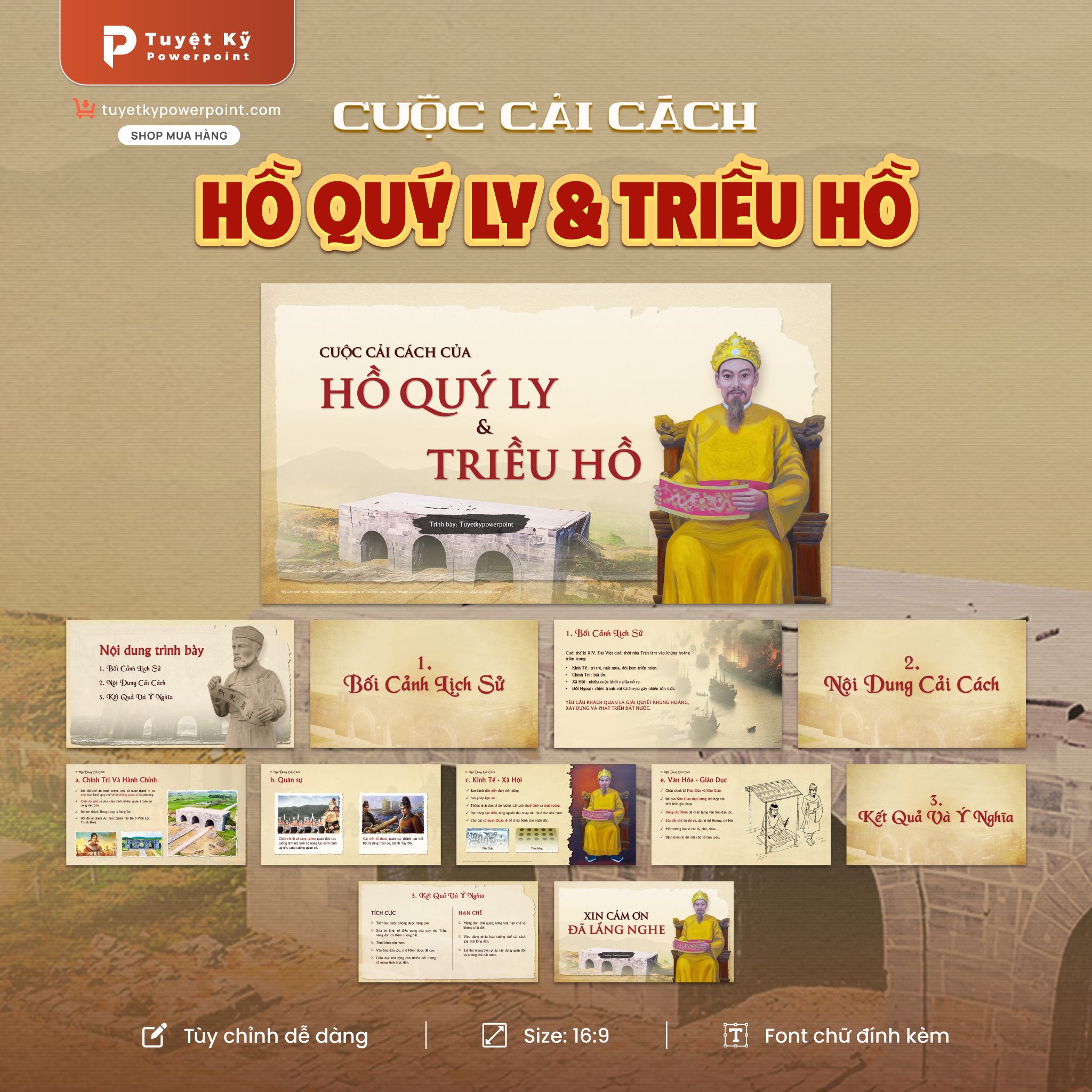thumbnail cuộc cải cách của hồ quý ly và triều hồ