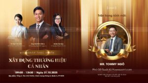 backdrop/Banner thiệp mời workshop xây dựng thương hiệu cá nhân;