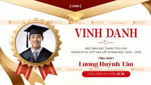 backdrop banner vinh danh học sinh kỳ thi lớp 10