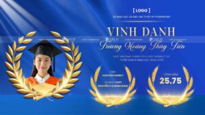 backdrop banner vinh danh học sinh trung học phổ thông
