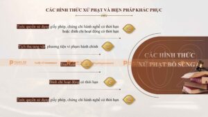 các hình thức xử phạt và biện pháp khắc phục
