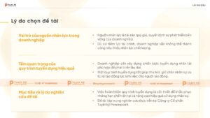 lý do chọn đề tài