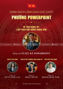 poster social post danh sách lãnh đạo phường xã