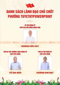 poster social post danh sách lãnh đạo phường xã