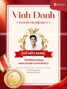 poster vinh danh cá nhân tiêu biểu quý 3